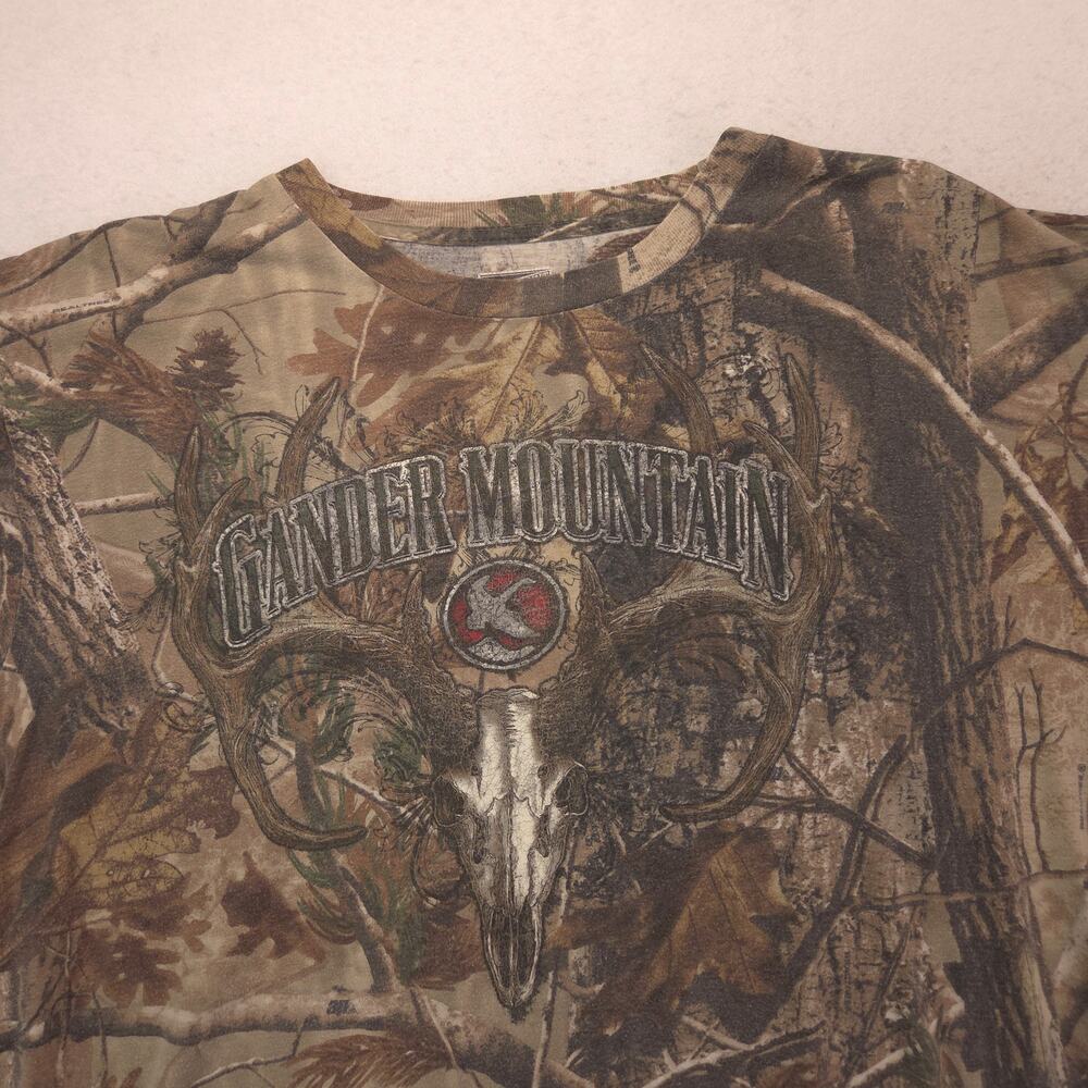 Gander Mountain Casual Crew Neck Shorts Sleeve T Shirt Adult Mens Size L Camo
